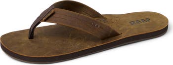 'Draftsmen' Leather Flip Flop