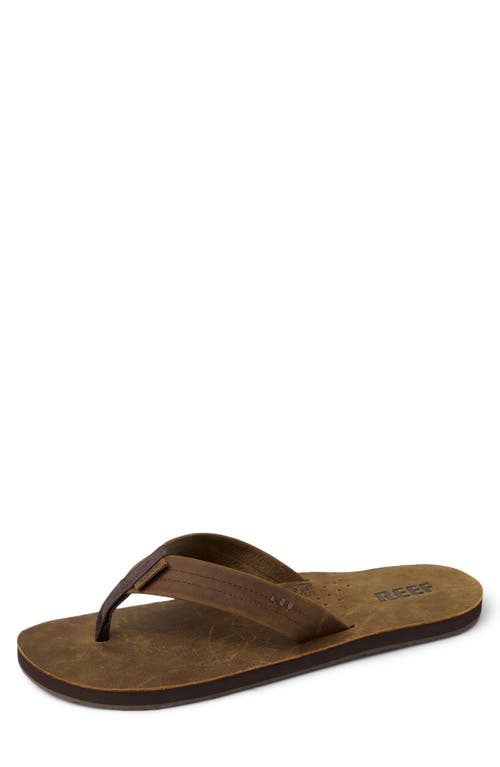 Reef 'draftsmen' Leather Flip Flop