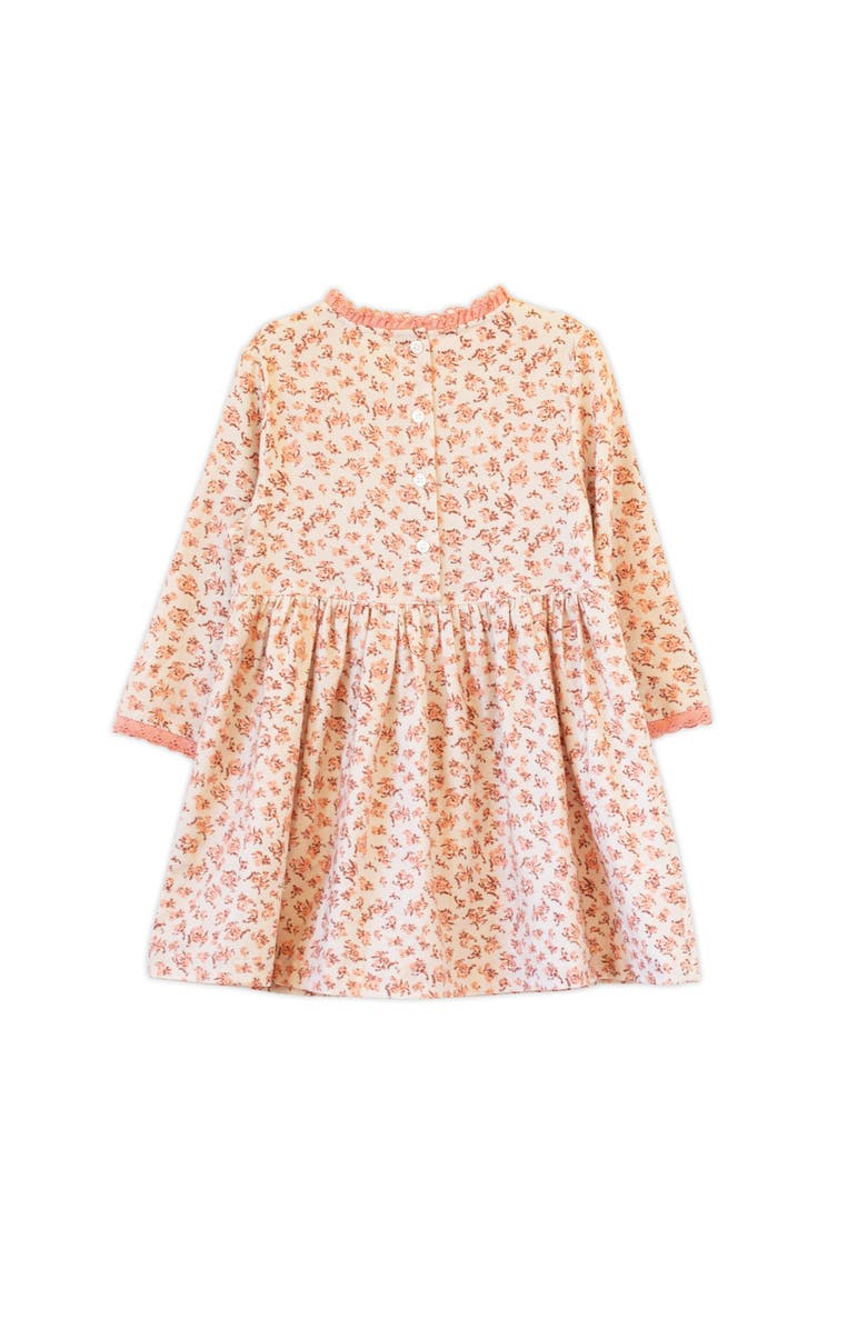 Beet World Toddler Lulu Dress with Lace Trim, Alternate, color, Pink Heather