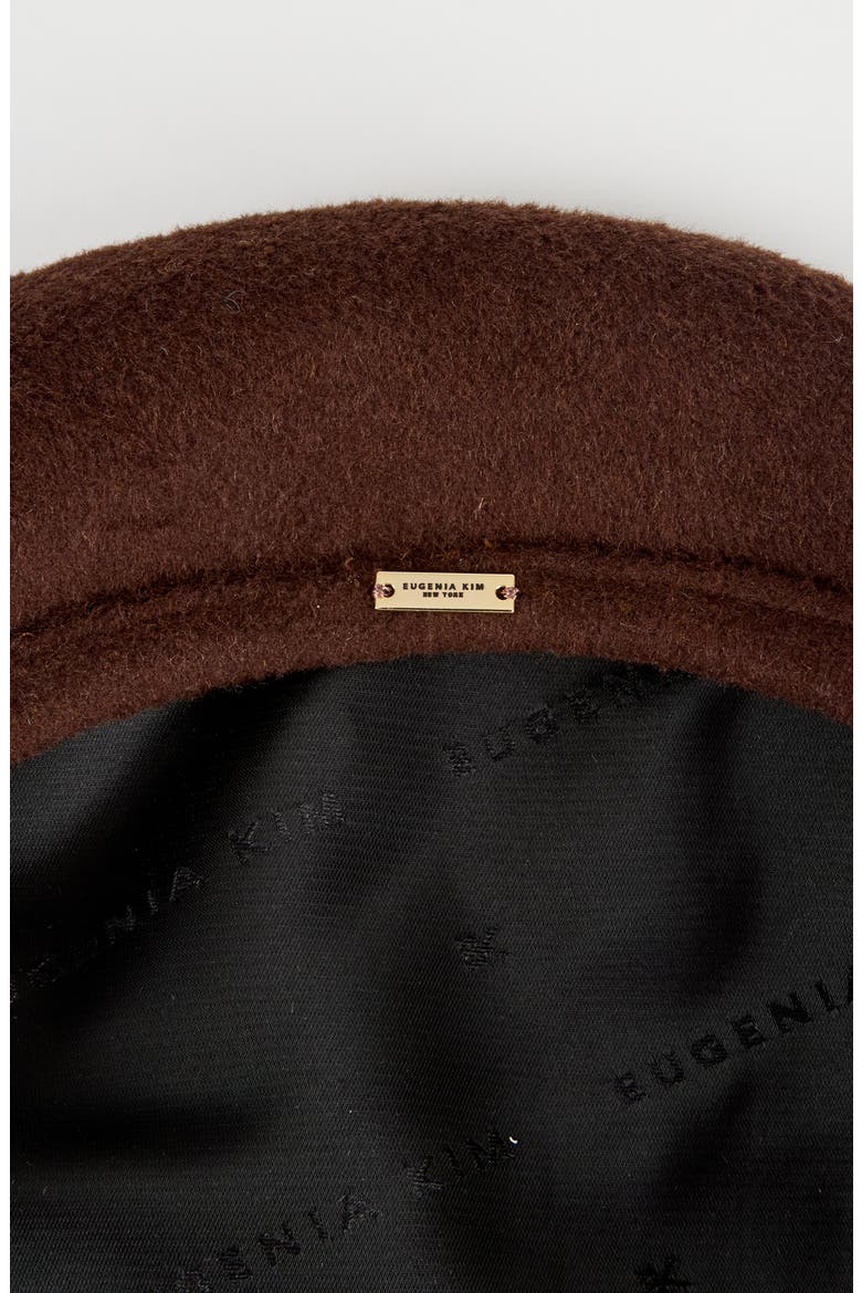 Carter Wool Blend Beret, Alternate, color, CHOCOLATE