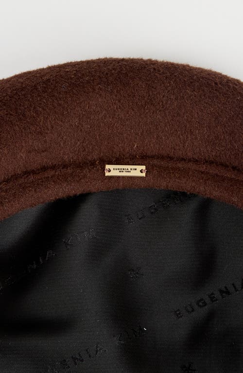 Eugenia Kim Carter Wool Blend Beret In Brown