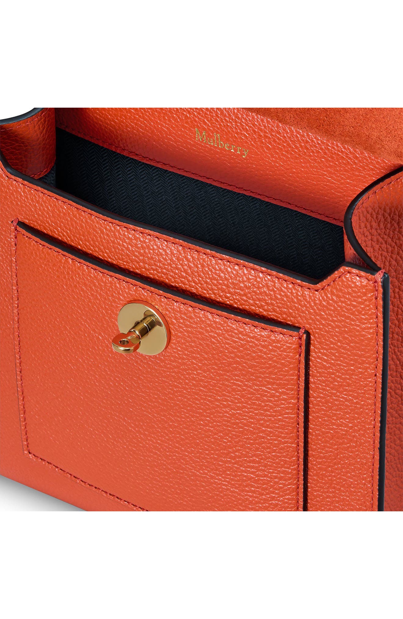 Small Antony Leather Crossbody Bag, Alternate, color, CORAL ORANGE