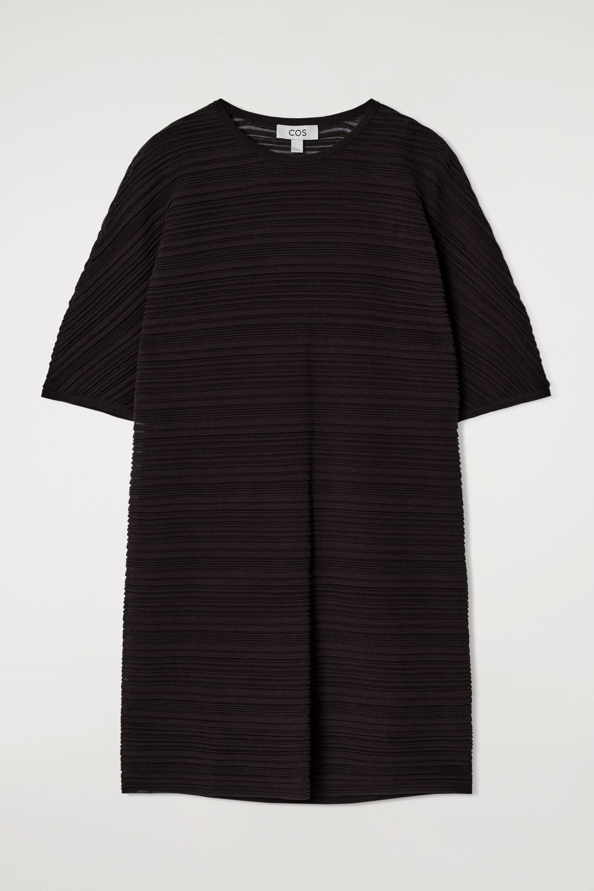 misty knit pleated dress Helena Dress Misty Blue