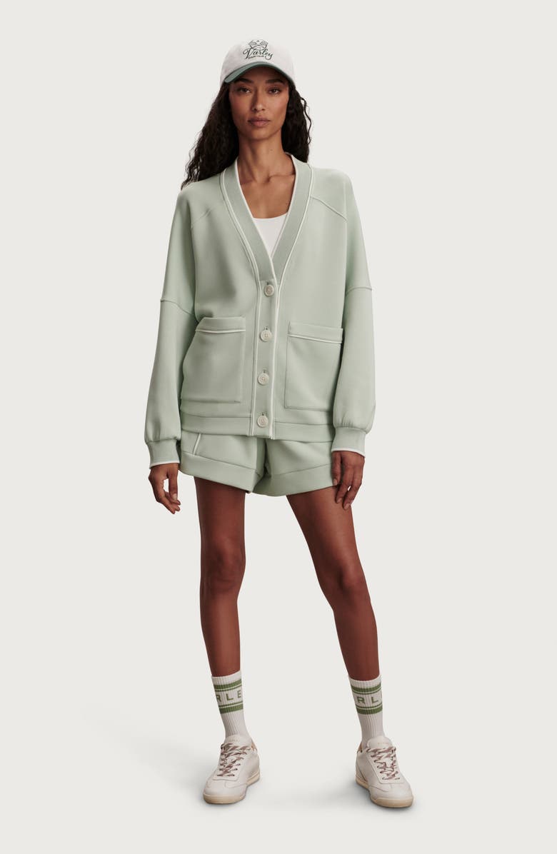 Varley Scottie Cardigan, Alternate, color, Aqua Foam