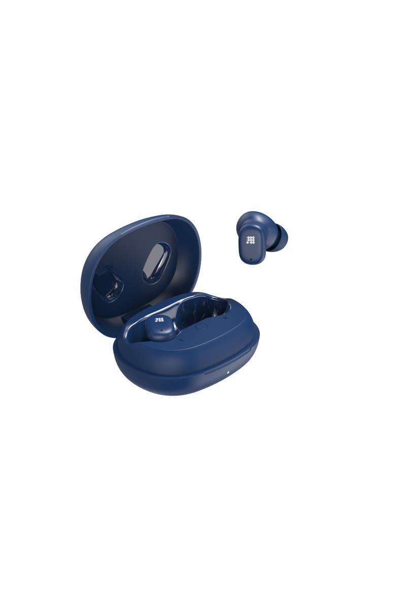 Power Earbuds Bluetooth 6.0, 55ms Latency, 5H Playback, 500mAh Case, ANC, USB-C Charging, Touch Controls, Voice Assistant, Alternate, color, Blue