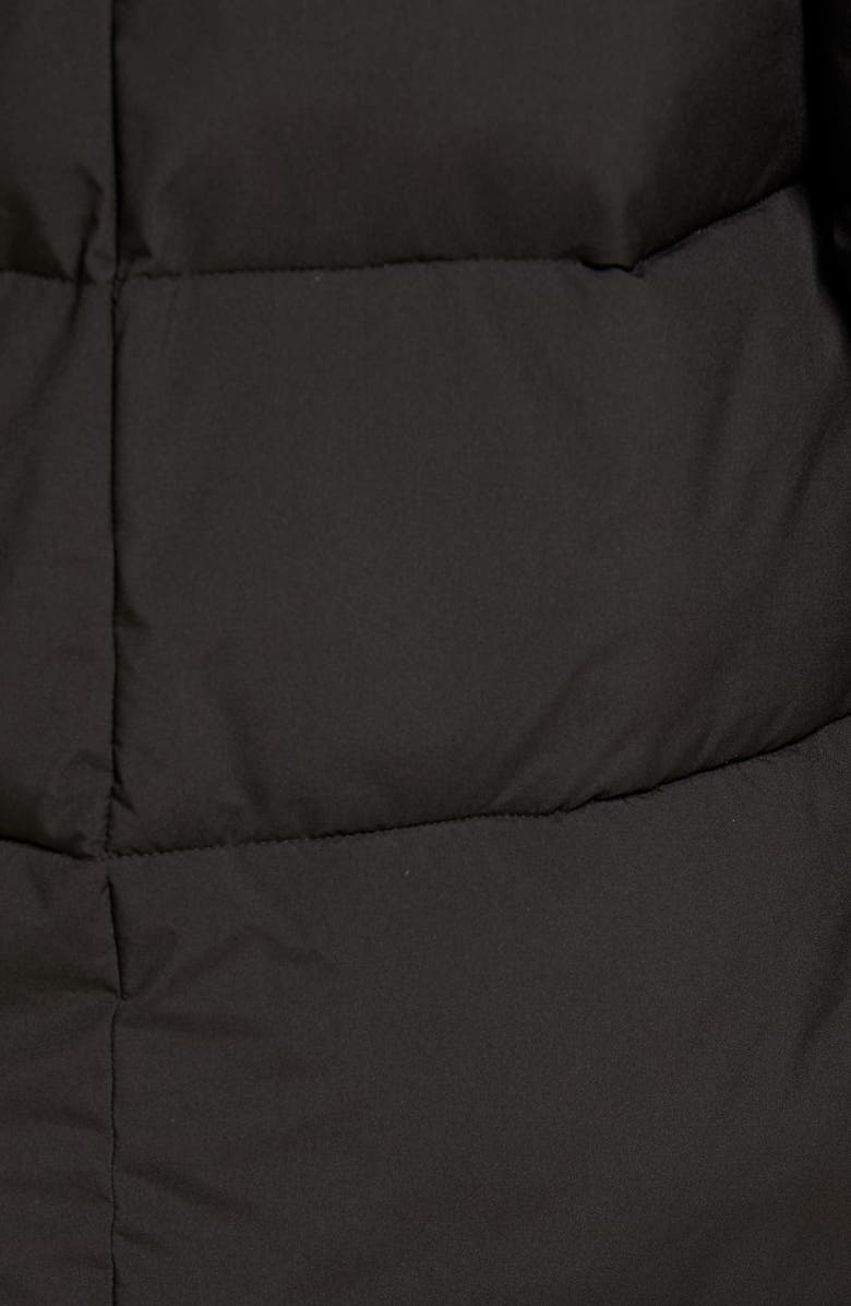 Sam Edelman Cocoon Faux Fur Trim Water Repellent Coat, Alternate, color, 