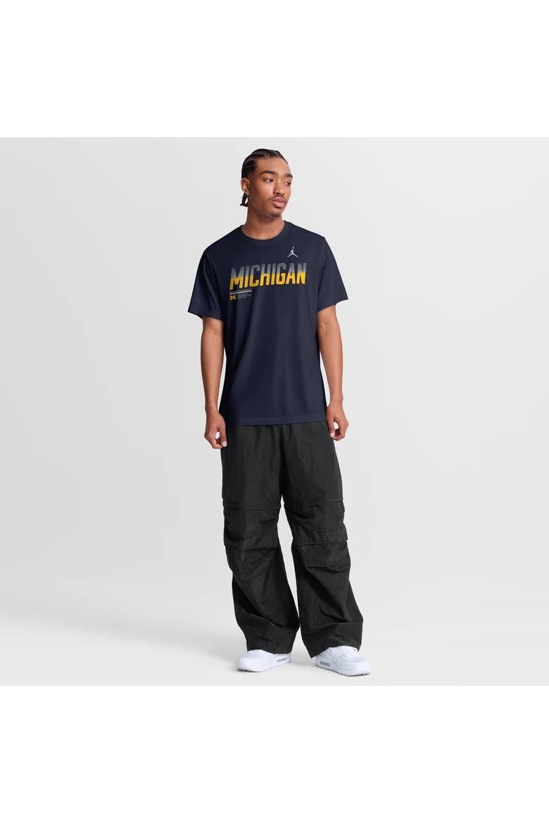 Men's Jordan Brand Navy Michigan Wolverines Sideline Legend Dri-FIT T-Shirt, Alternate, color, Navy