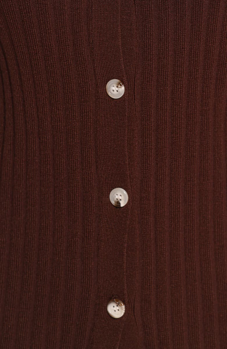 Petal & Pup Aylia Rib Knit Top & Flare Leg Pants Set, Alternate, color, Chocolate