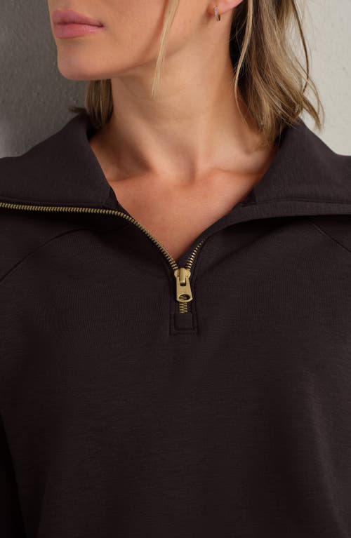 Rhone Dreamglow Half Zip In Brown