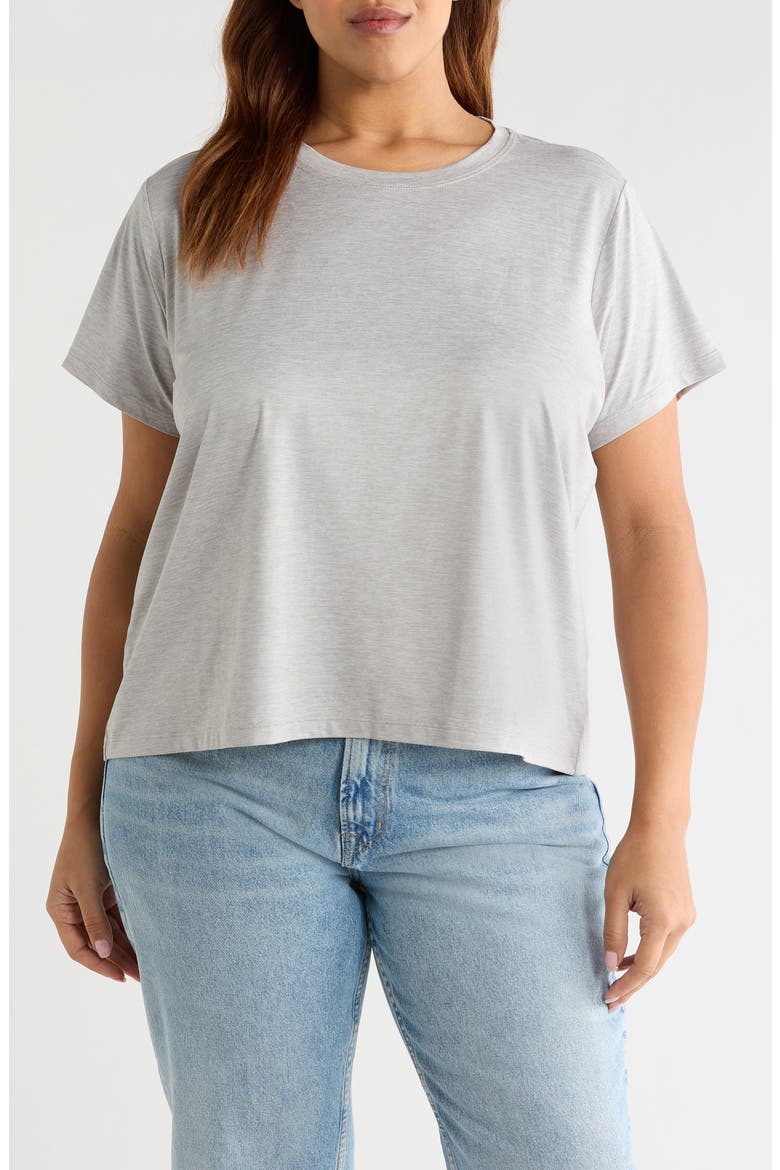 Perfect Box Cut T-Shirt, Main, color, LIGHT GREY MELANGE