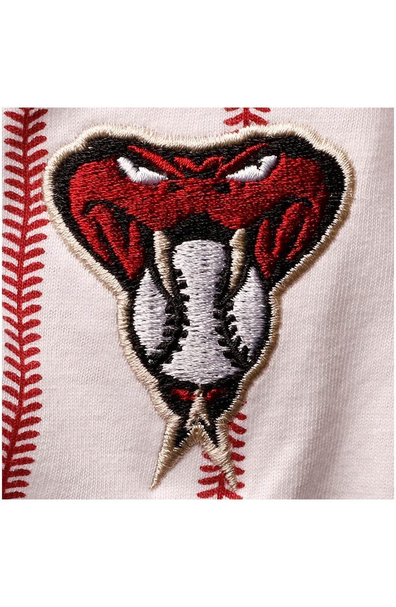 Outerstuff Infant White Arizona Diamondbacks Pinstripe Power Hitter Romper, Alternate, color, 