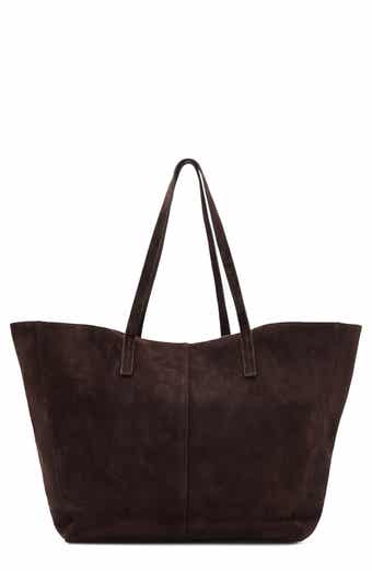 MANGO Medium Suede Shopper Tote