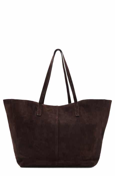 MANGO Medium Suede Shopper Tote