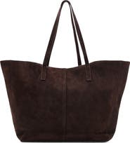 MANGO Medium Suede Shopper Tote