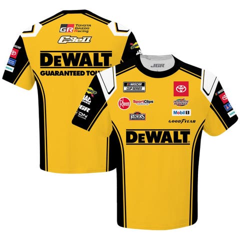 Men's Joe Gibbs Racing Team Collection  Yellow Christopher Bell DeWalt Uniform T-Shirt