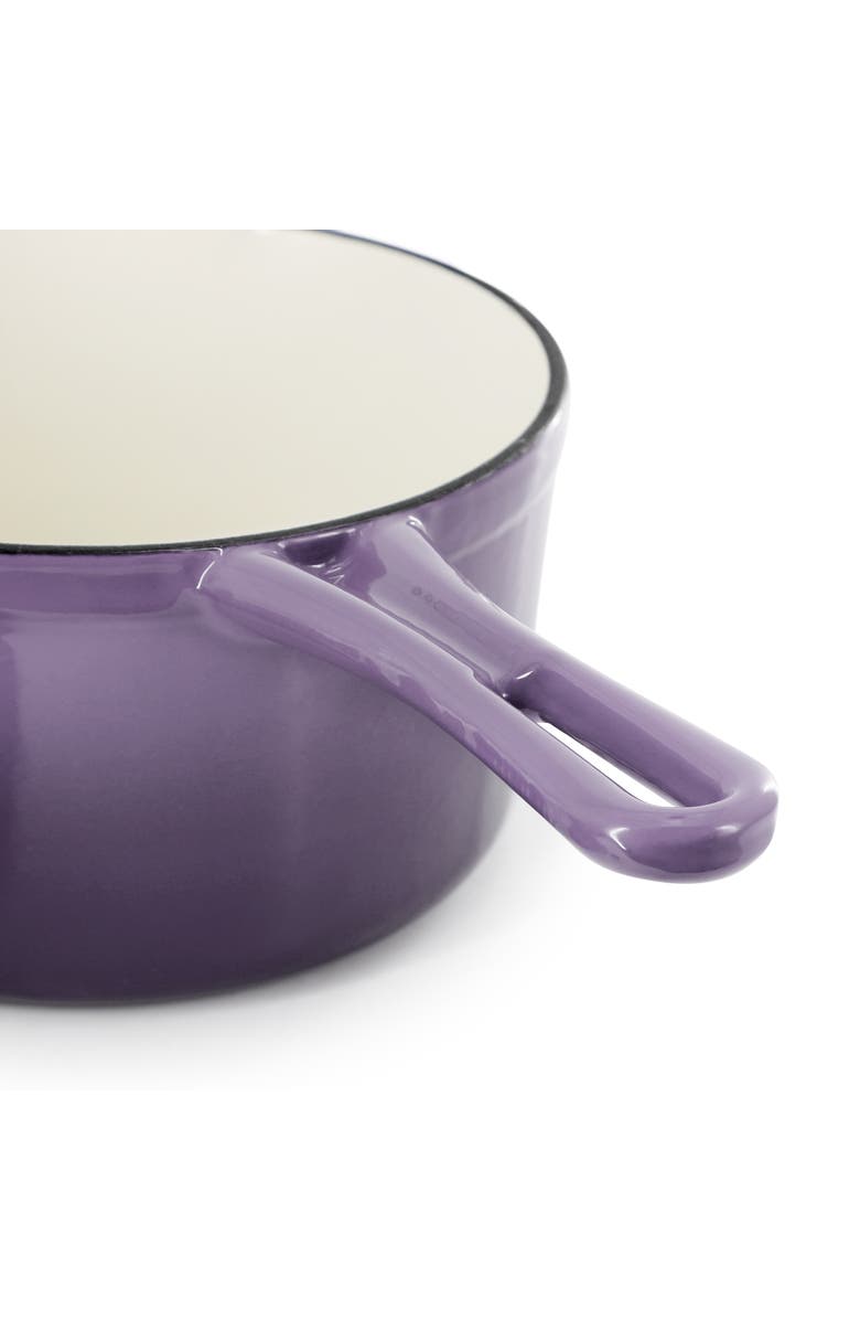 Megachef 2 Quart Enameled Cast Iron Sauce Pan, Alternate, color, Purple