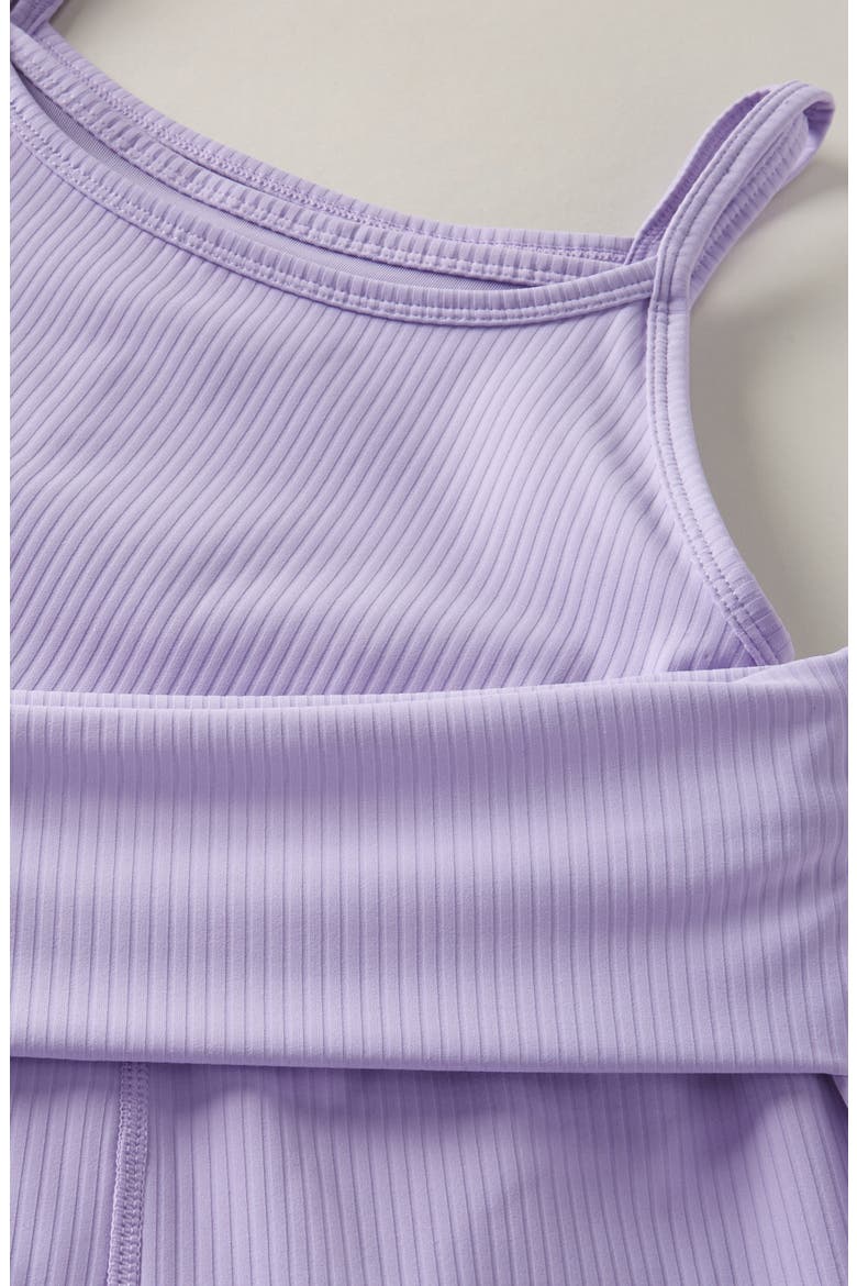 Kids' Rib Camisole & Pants Set, Alternate, color, PURPLE SPRAY