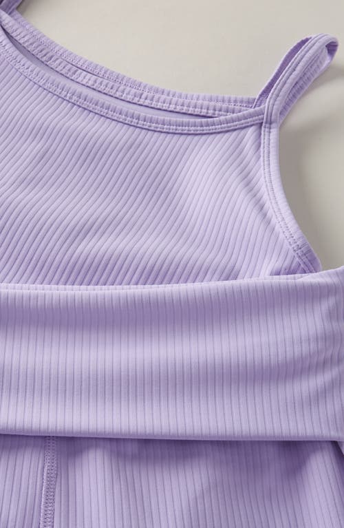 Zella Girl Kids' Rib Camisole & Pants Set In Purple