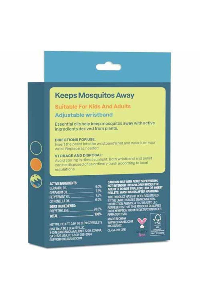 Mosquito Repellent Refillable Wristbands, Alternate, color, None