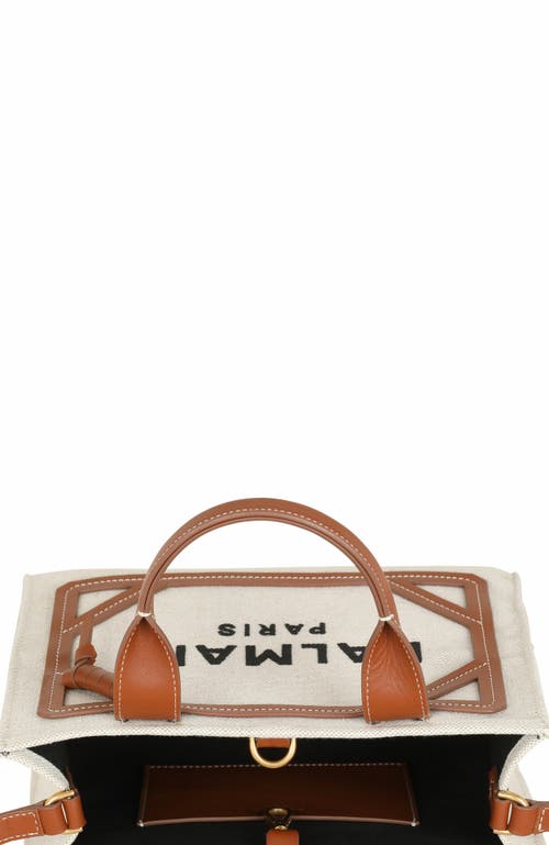 Shop Balmain B-army Small Tote Bag