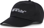 Off-White Bookish Logo Embroidered Baseball Cap