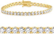 Bliss Diamond 10 Ct Lab Grown Diamond Tennis Bracelet 14K Gold 7"