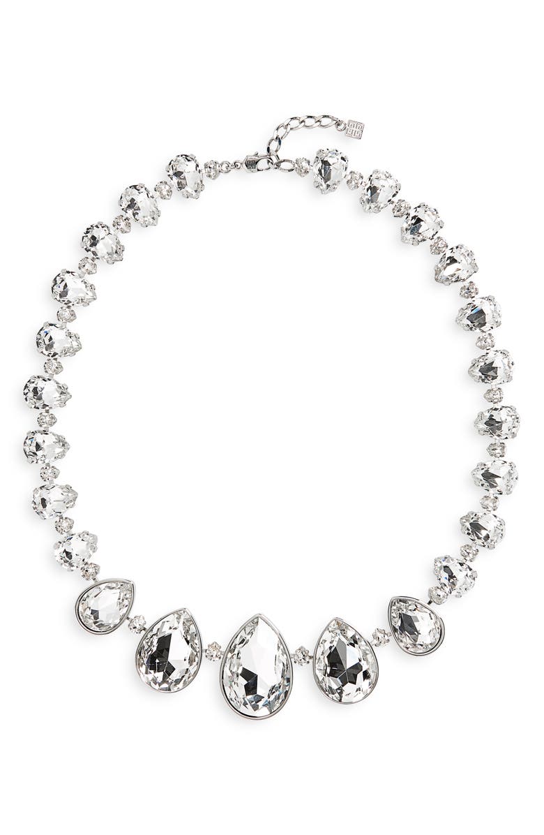 Givenchy Men's Pear Cut Crystal Necklace, Main, color, 