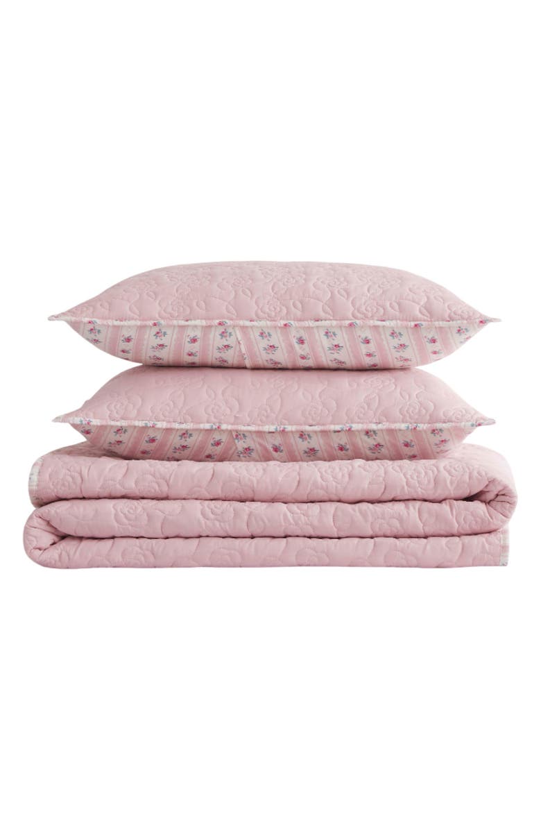 Jessica Simpson Hazel Quilt Comforter & Sham Set, Main, color, Hazel Pink