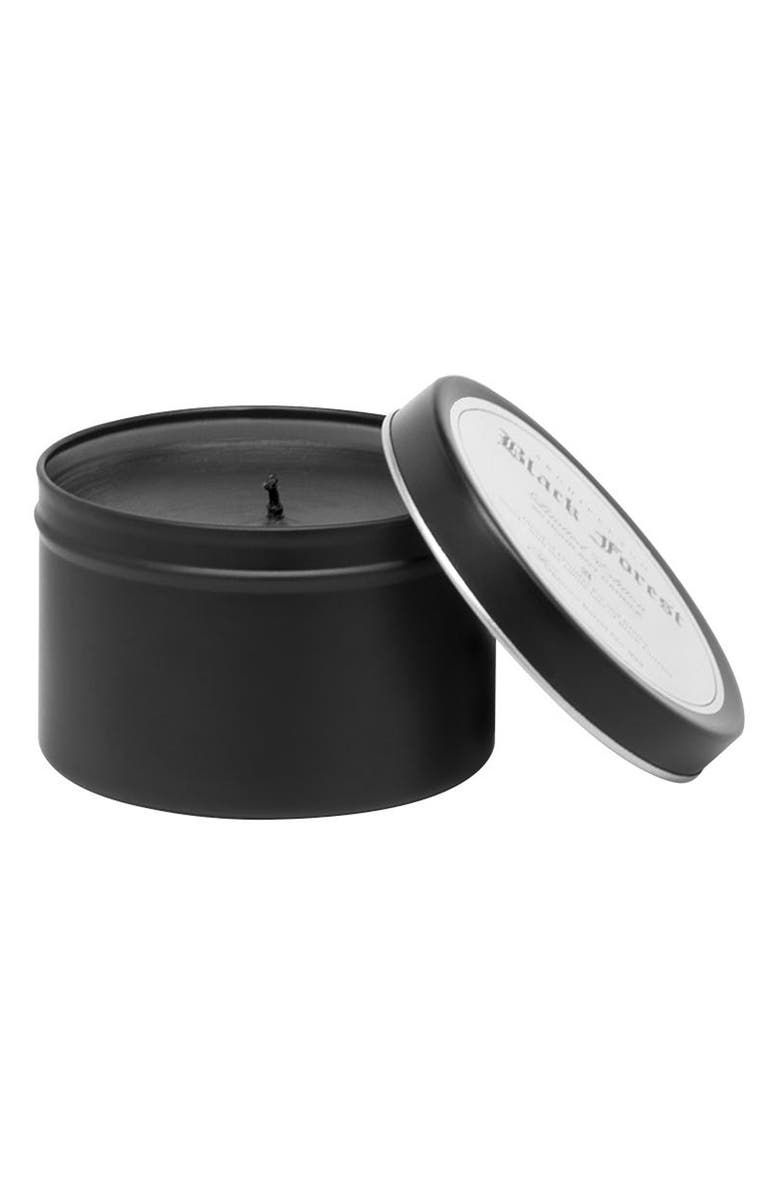 Archipelago Botanicals Black Forest Travel Tin Candle, Main, color, 