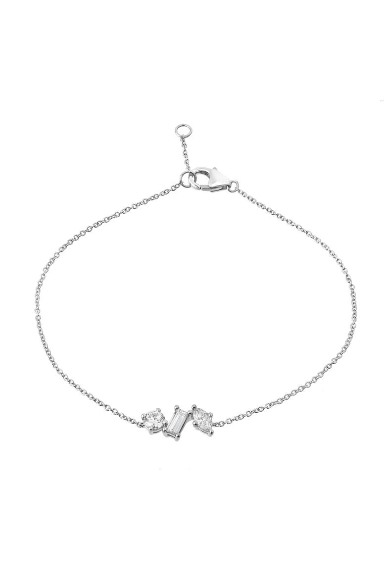Whisper 14K Gold Lab Grown Diamond Bracelet - 0.58 Ct, Main, color, 14K White Gold