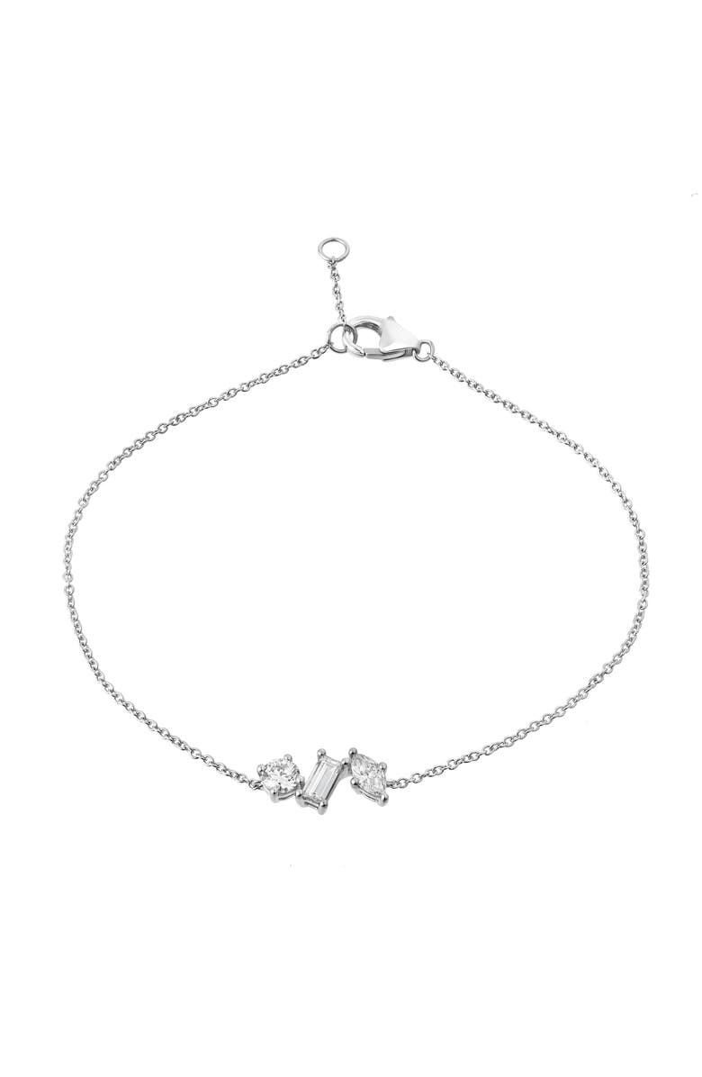 LuvMyJewelry Whisper 14K Gold Lab Grown Diamond Bracelet - 0.58 Ct, Main, color, 14K White Gold