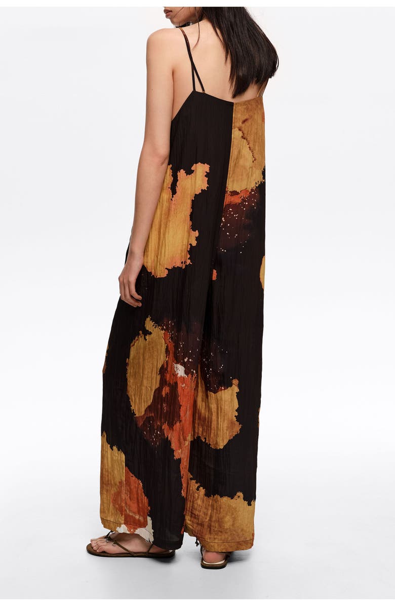 Bimba y Lola A-line Jumpsuit, Alternate, color, Blot Xl Black