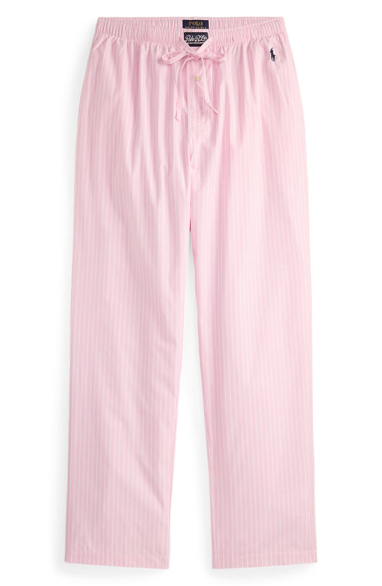 Polo Ralph Lauren Stripe Cotton Pajama Pants, Alternate, color, Hudson Stripe Cruise Navy