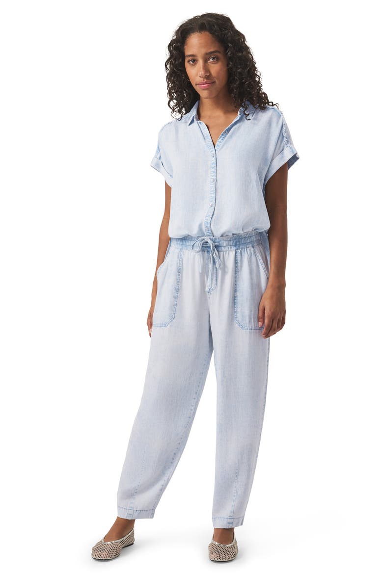 Ryan Crop Carrot Leg Pull-On Pants, Alternate, color, BLEACHED INDIGO