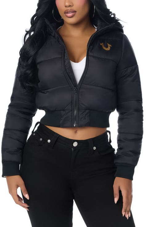 Hooded Cropped Puffer Jacket