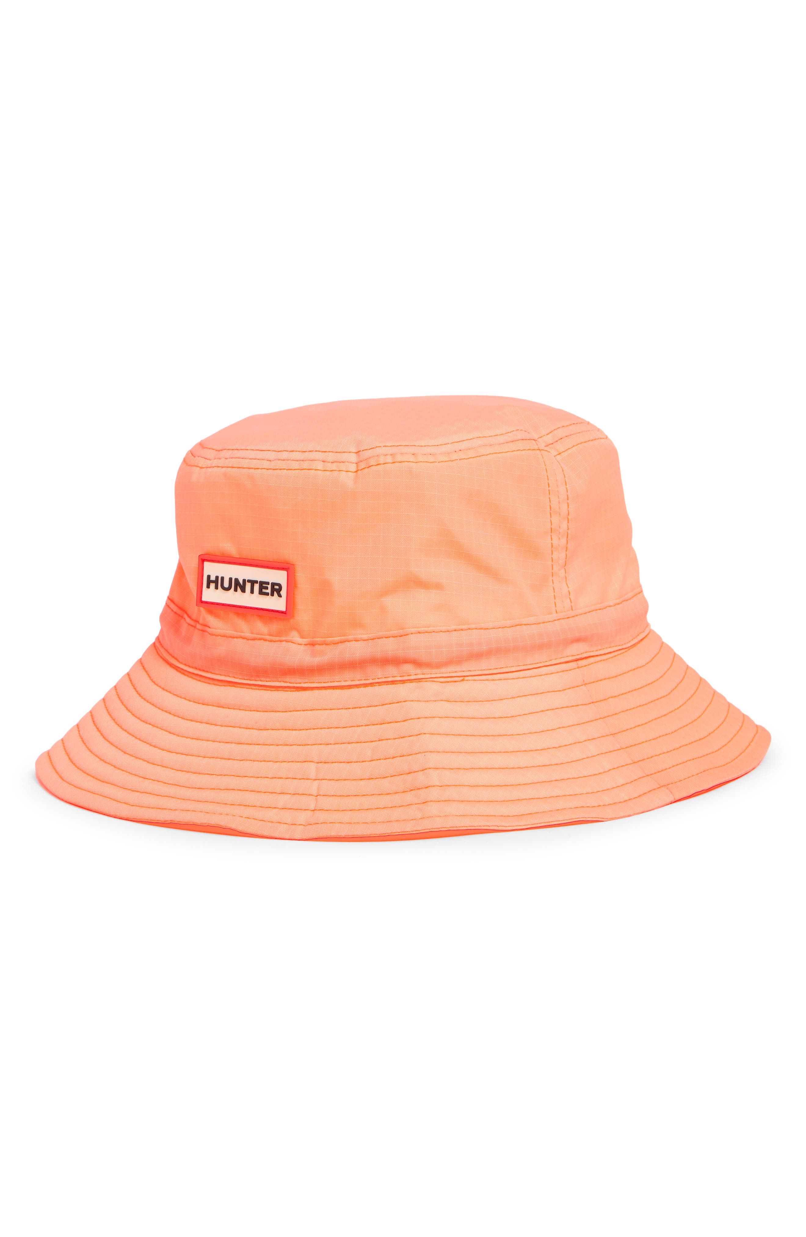 Hunter Packable Bucket Hat In Orange Flair