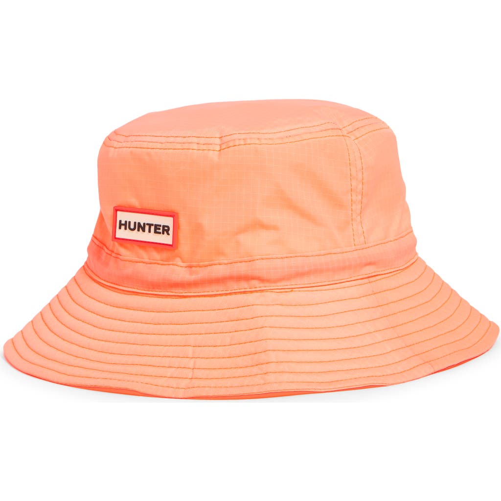 Hunter Packable Bucket Hat In Orange Flair