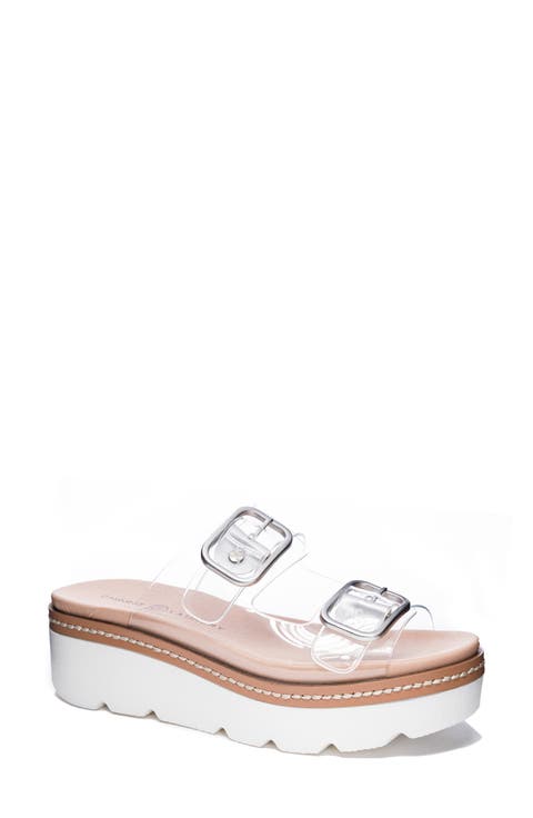 Surf's Up Platform Slide Sandal