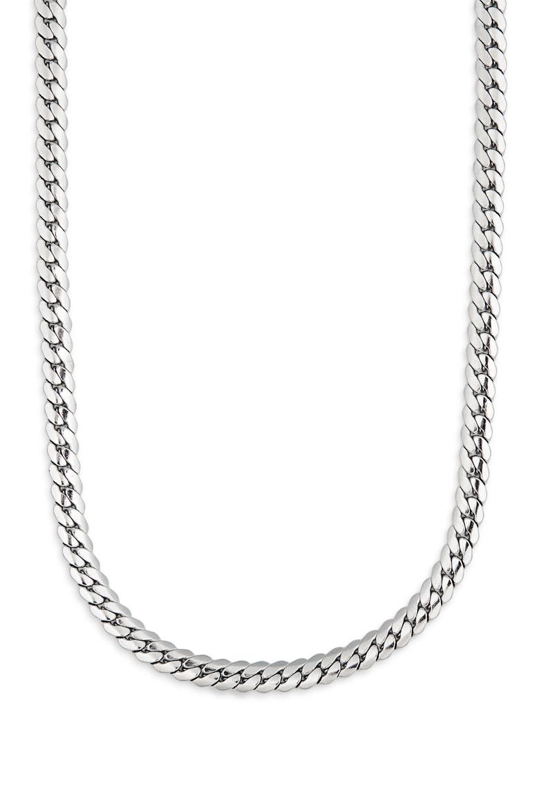 Men's Curb Link Necklace, Alternate, color, STAINLESS