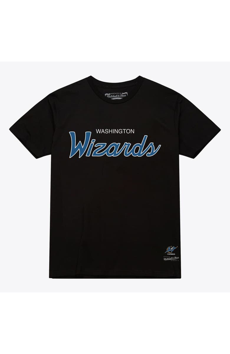 Mitchell & Ness Men's Mitchell & Ness Black Washington Wizards Vintage Wordmark T-Shirt, Main, color, Black