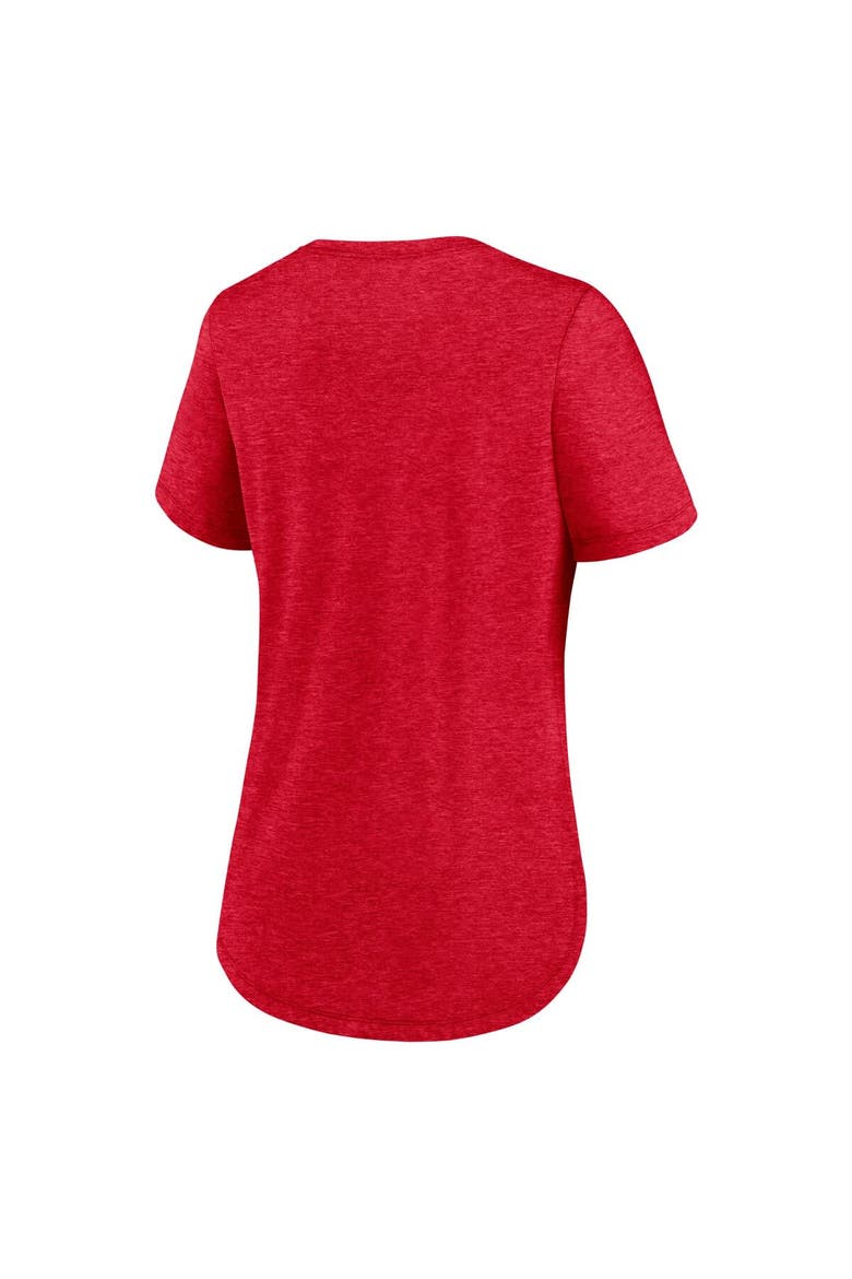 Women's Nike Red Kansas City Chiefs Script Tri-Blend T-Shirt, Alternate, color, Red