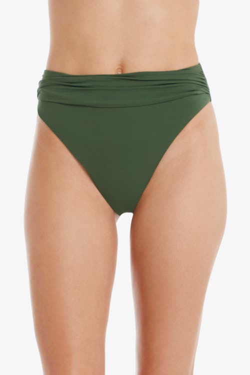 Helen Jon Shirred Bottom In Green