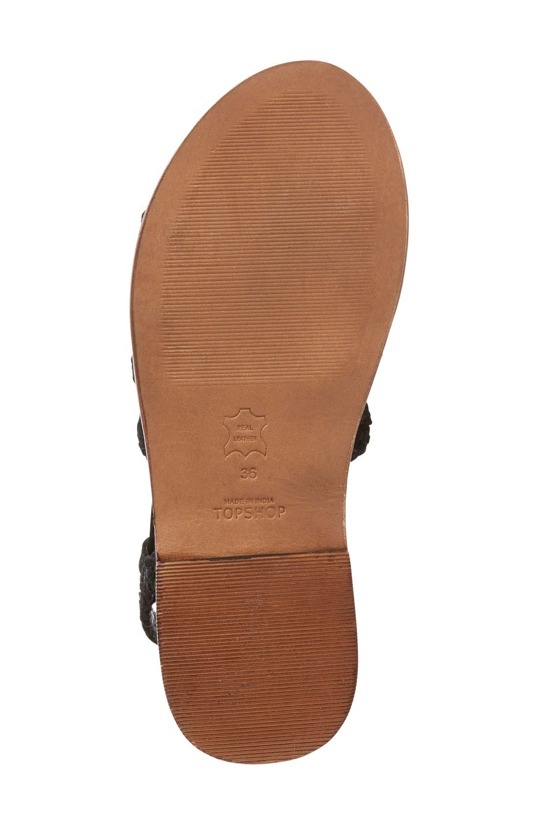 Topshop 'Farewell' Gladiator Sandals, Alternate, color, 