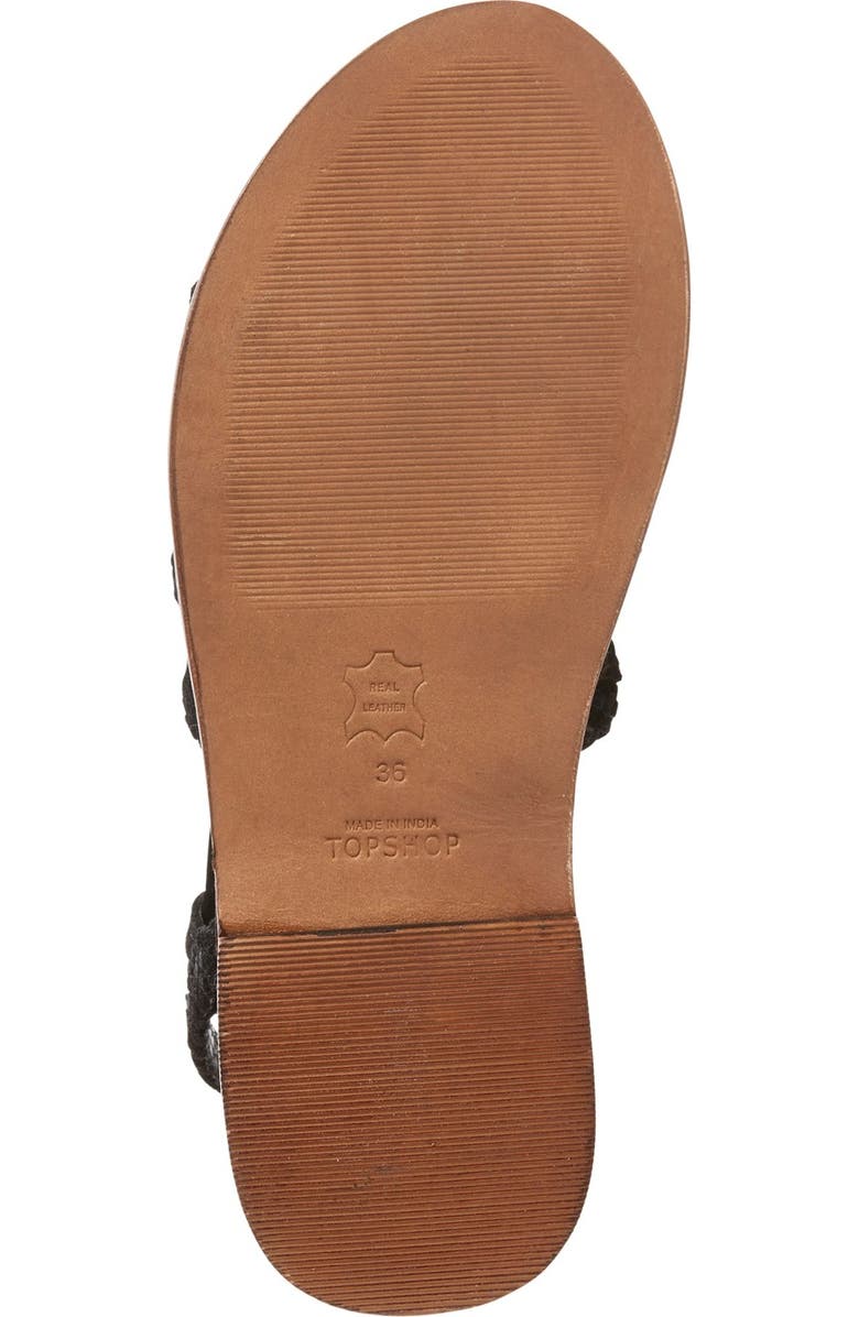 Topshop 'Farewell' Gladiator Sandals, Alternate, color,