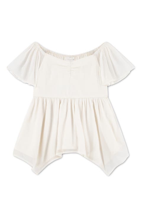 Kids' Crinkle Chiffon Babydoll Top