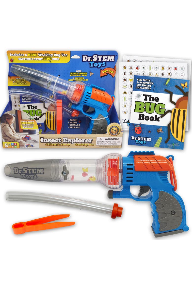 Insect Explorer 11.5" Bug Vacuum Kit, Led Laser & Suction, Main, color, Multicolored