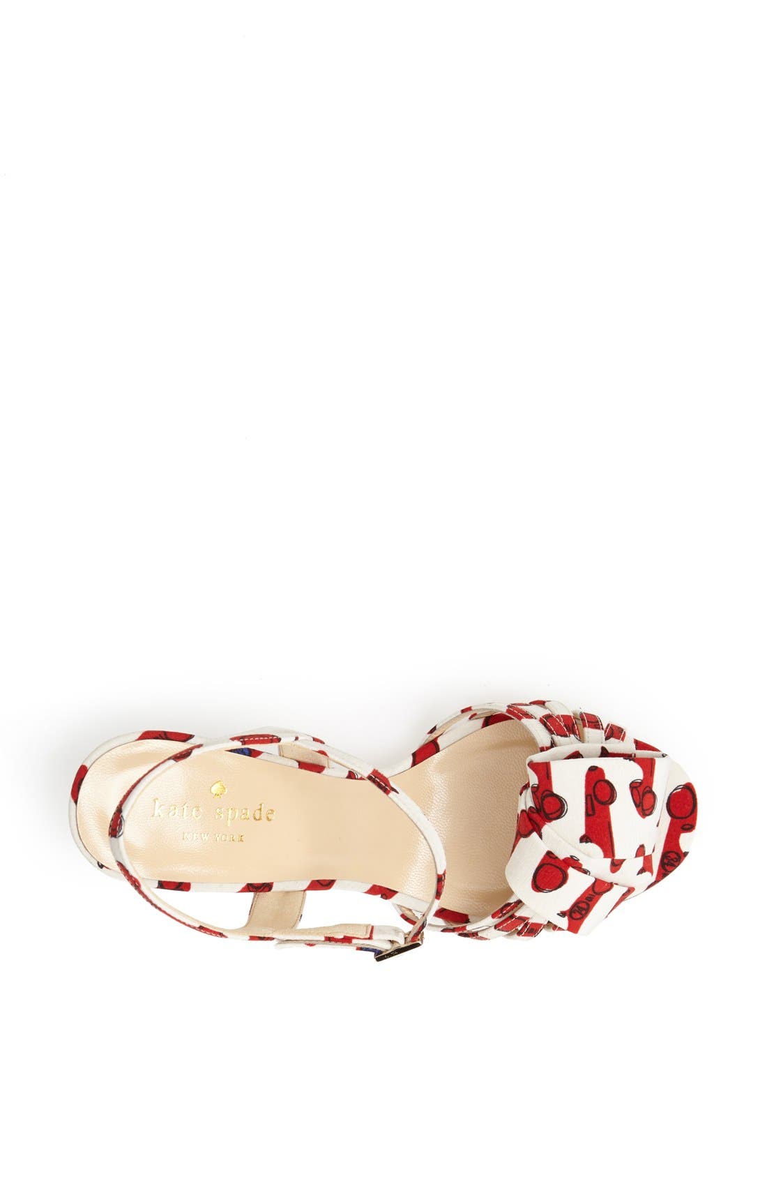 'ivana' sandal, Alternate, color, LACQUER RED PRINT FABRIC