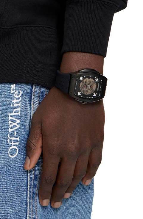 Beat Silicone Strap Automatic Watch, 44mm x 51.5mm