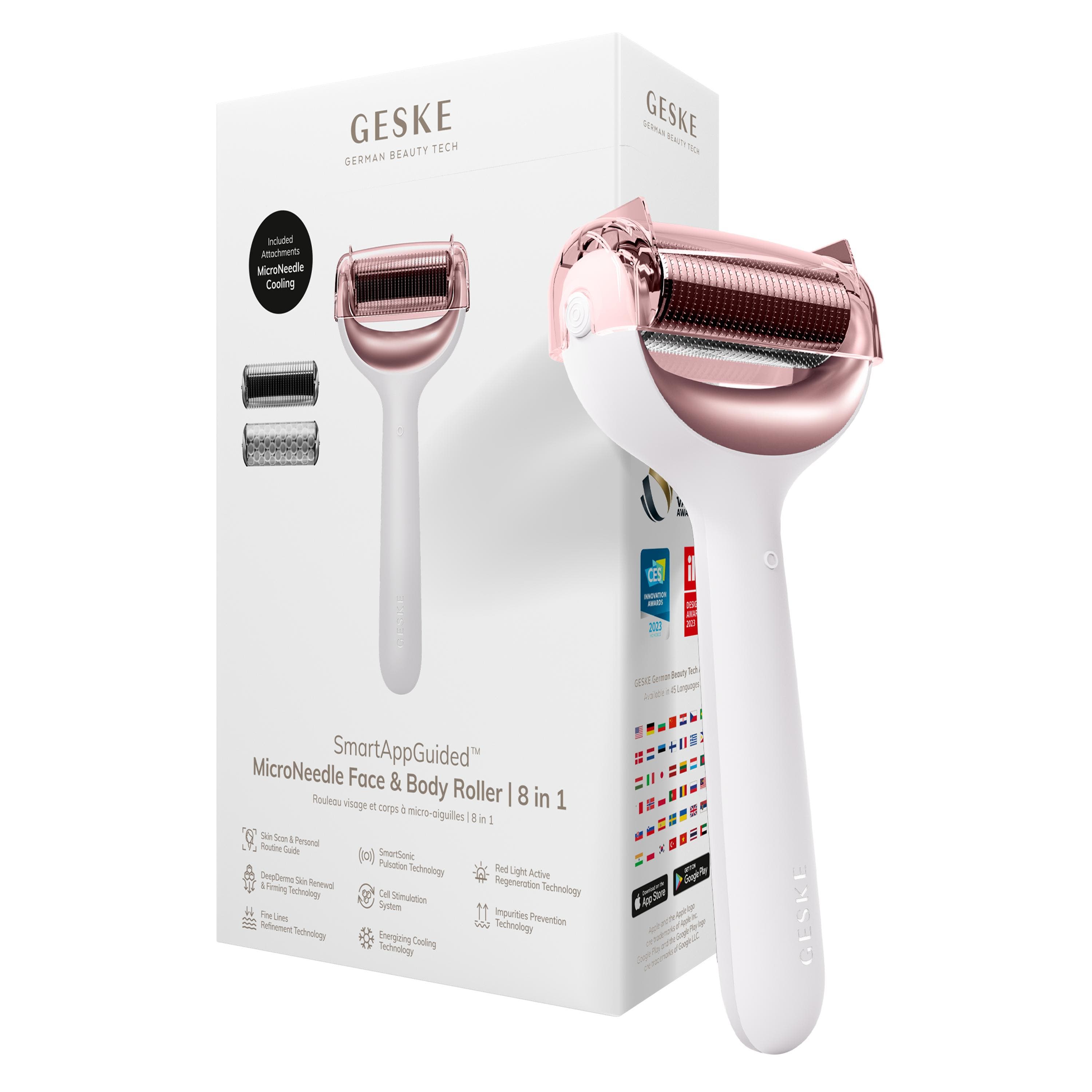 GESKE SmartAppGuided MicroNeedle Face & Body Roller | 8 in 1 in Starlight at Nordstrom