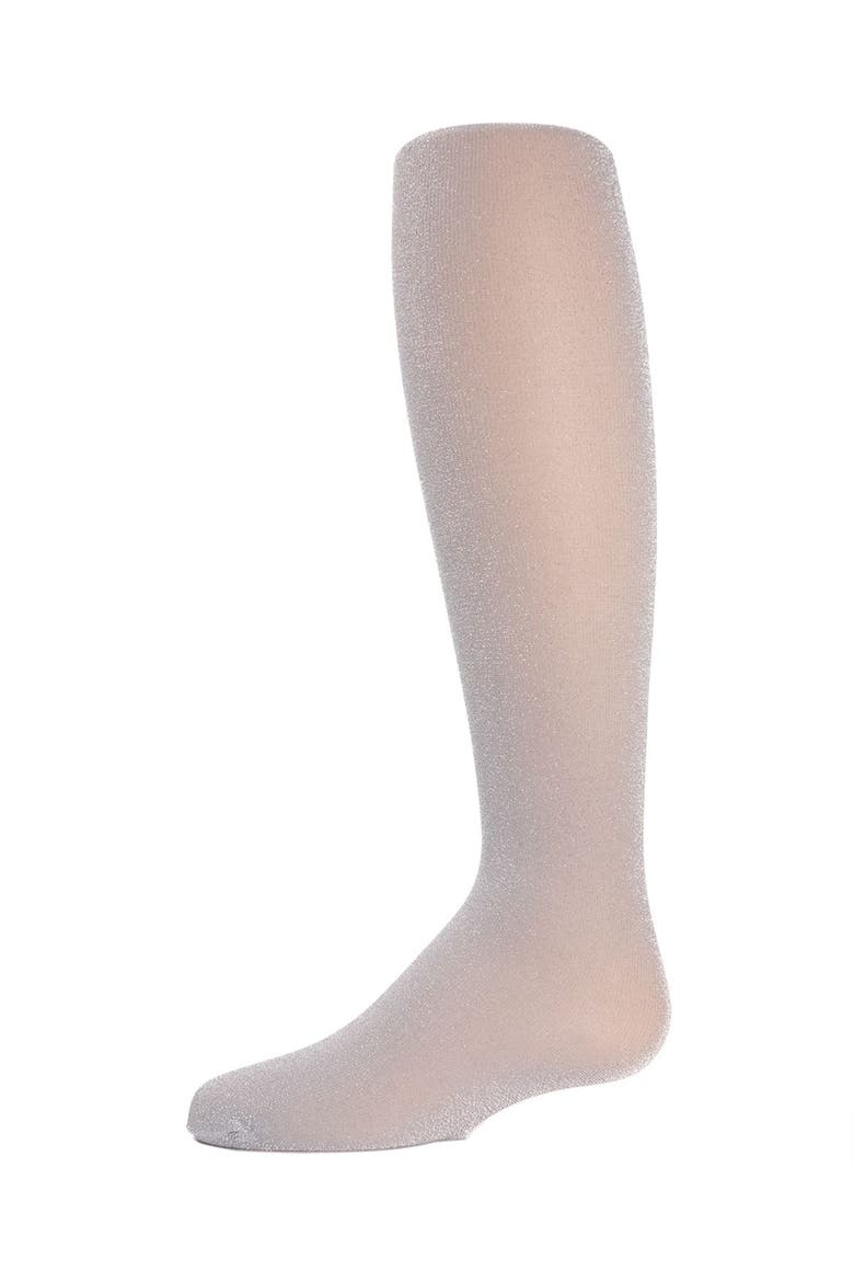 Shining Star Shimmer Tights, Main, color, Silver